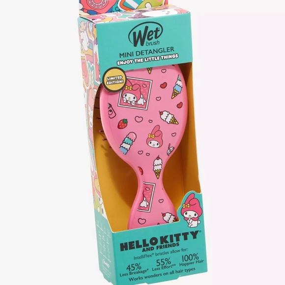 My Melody Limited Edition Treats Mini Detangler Wet Brush Hello Kitty - Picture 2 of 4